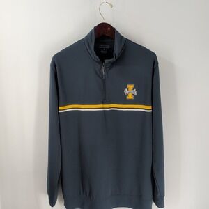 Idaho Vandals Champion Mens Navy Authentic 1/4-Zip‎ Pullover Sweatshirt Size L